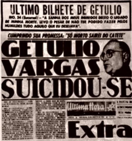 Getúlio Vargas comete suicídio