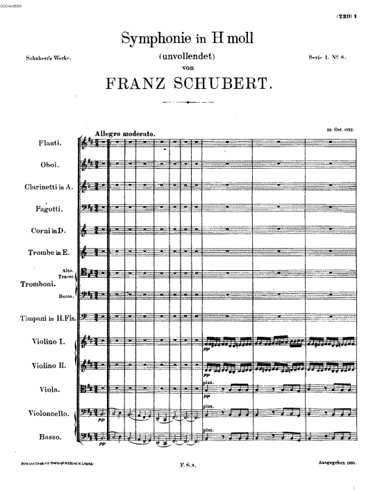 Sinfonia nº 8, de Schubert, estreia em Viena