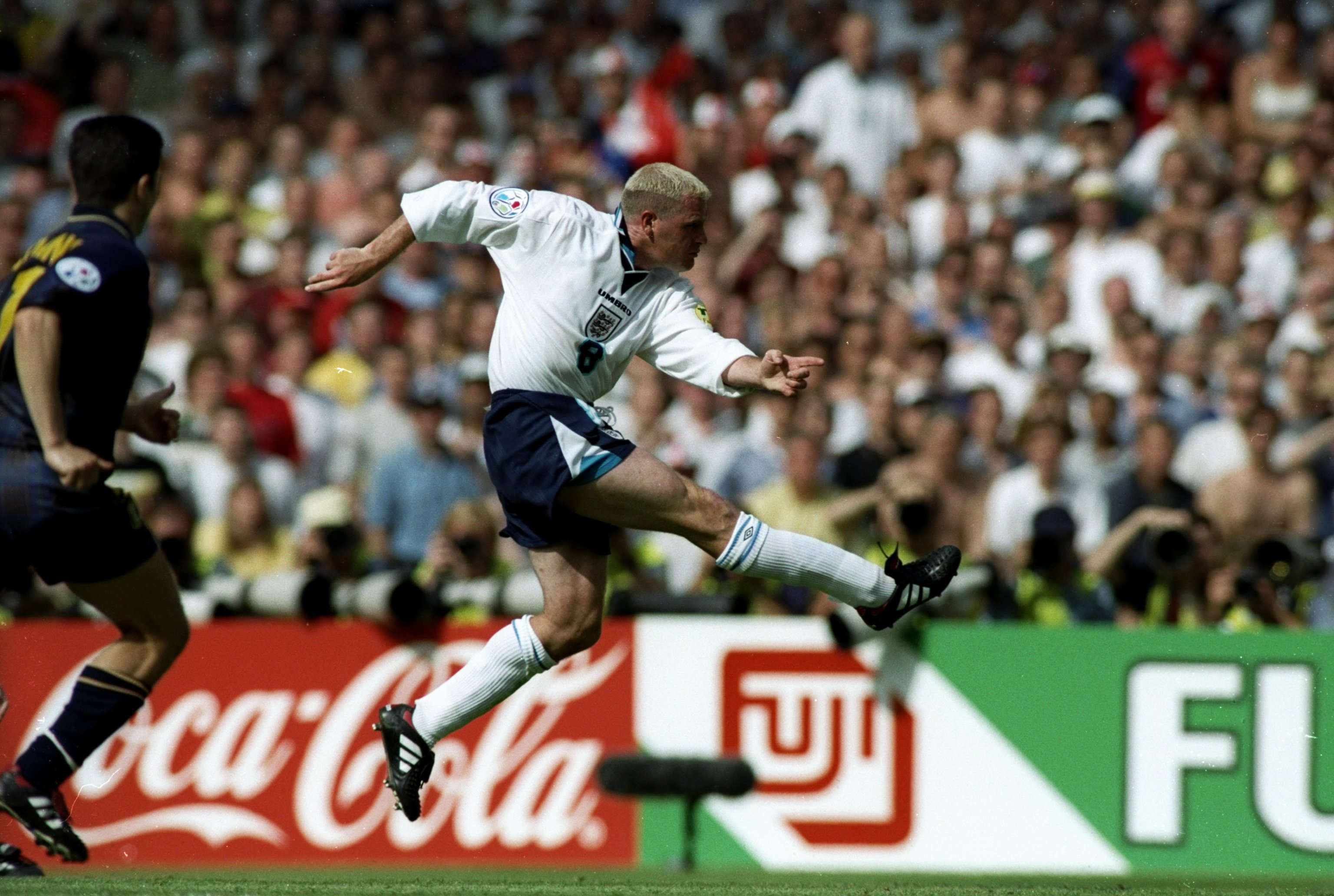 Paul Gascoigne's incredible goal against Scotland at Wembley