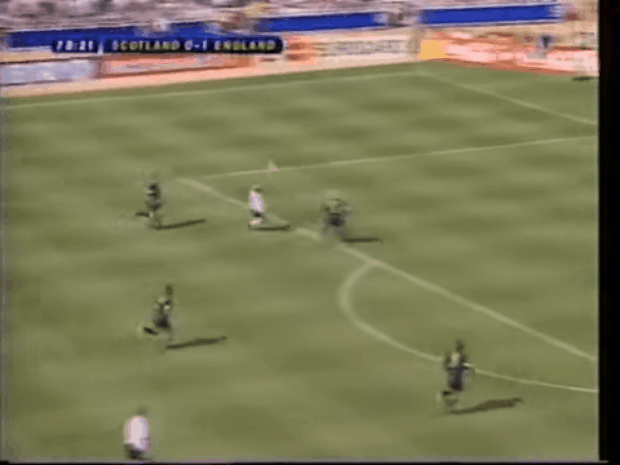 Paul Gascoigne's incredible goal against Scotland at Wembley