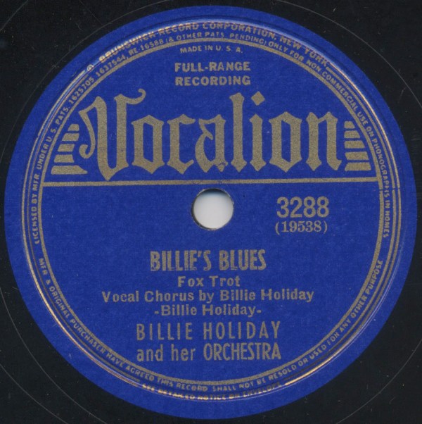 Billie Holiday grava “Billie’s Blues”, sua primeira composição