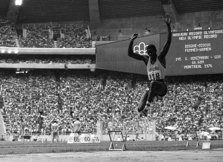 João do Pulo conquista o bronze na Olimpíada de Montreal
