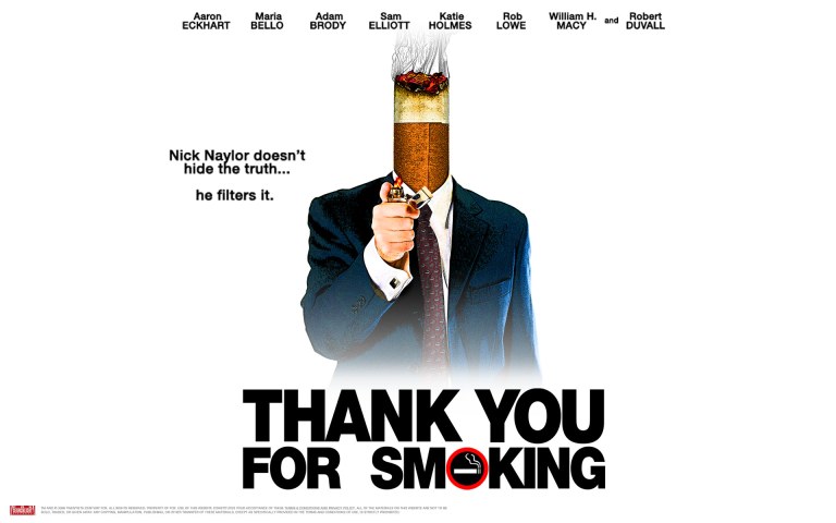 "Obrigado Por Fumar" estreia no Brasil