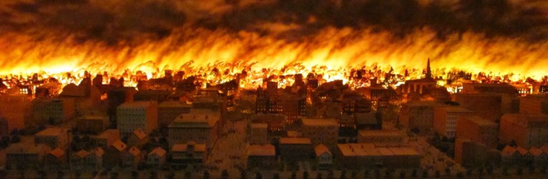 Começa o Grande Incêndio de Chicago