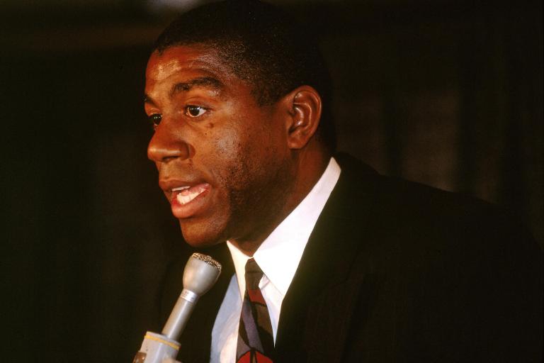 O anúncio de Magic Johnson