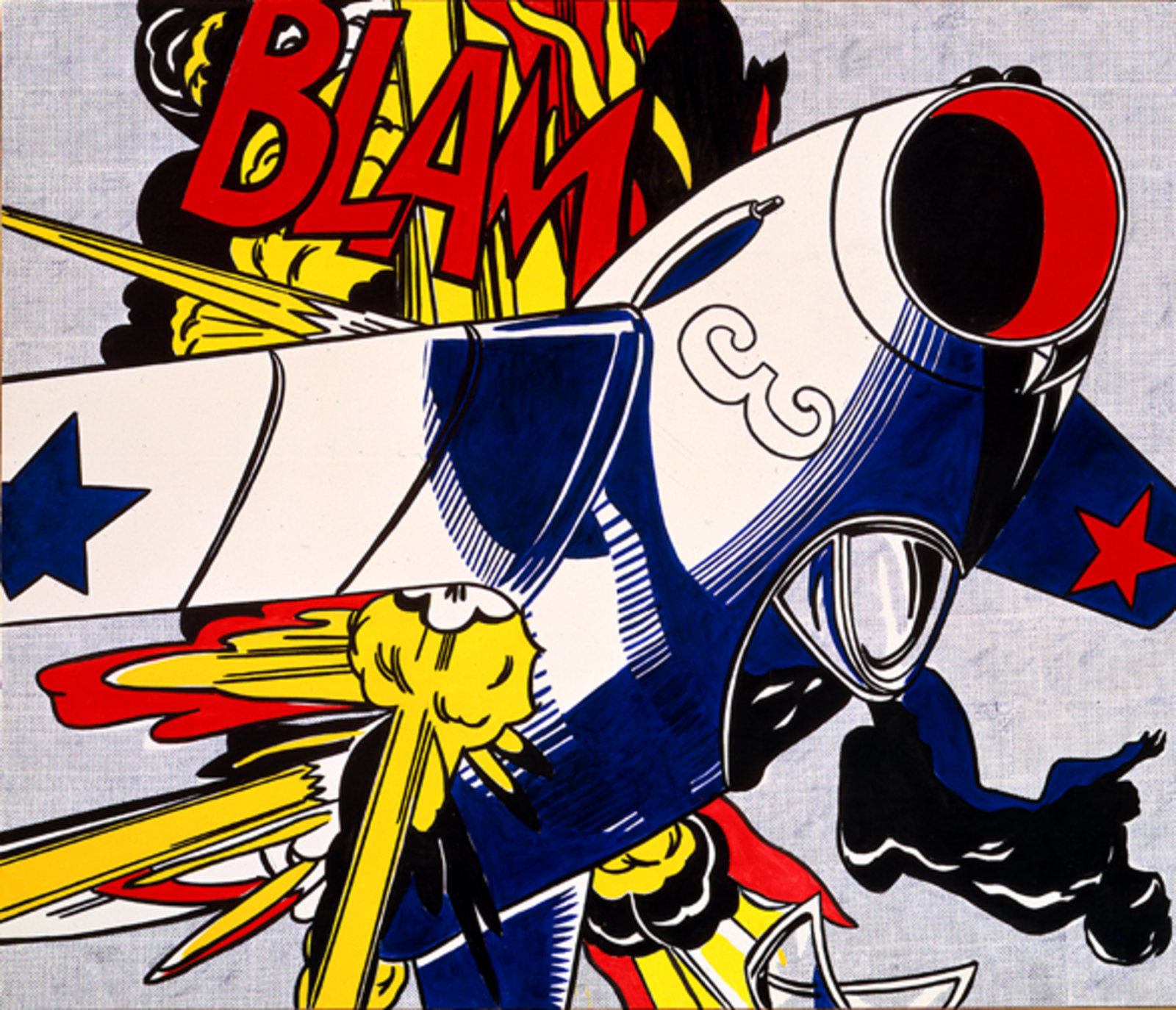 置物 Roy Lichtenstein style Pop Art plate Roy Lichtenstein